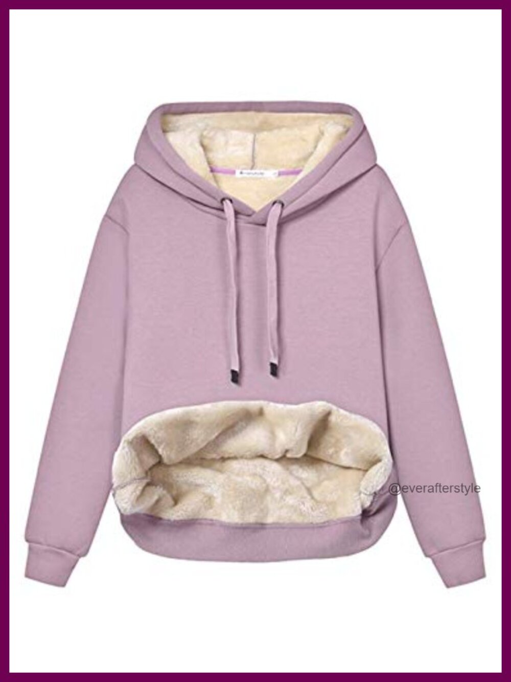Womens Sherpa Lined Fleece Pullover Hoodie Casual Winter Warm Sweatshirt